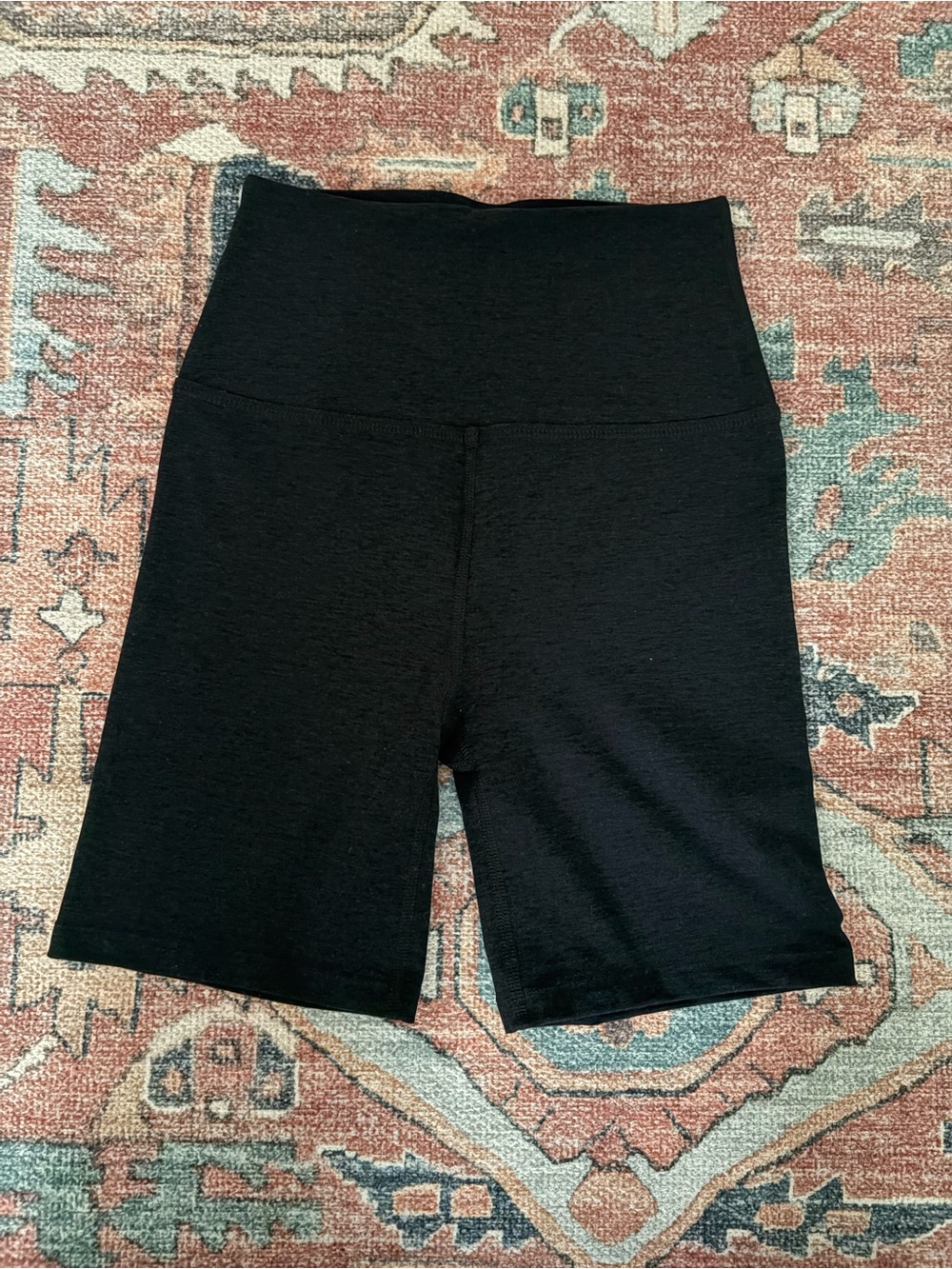 Beyond Yoga Spacedye High-Waist Bike Shorts, Black
